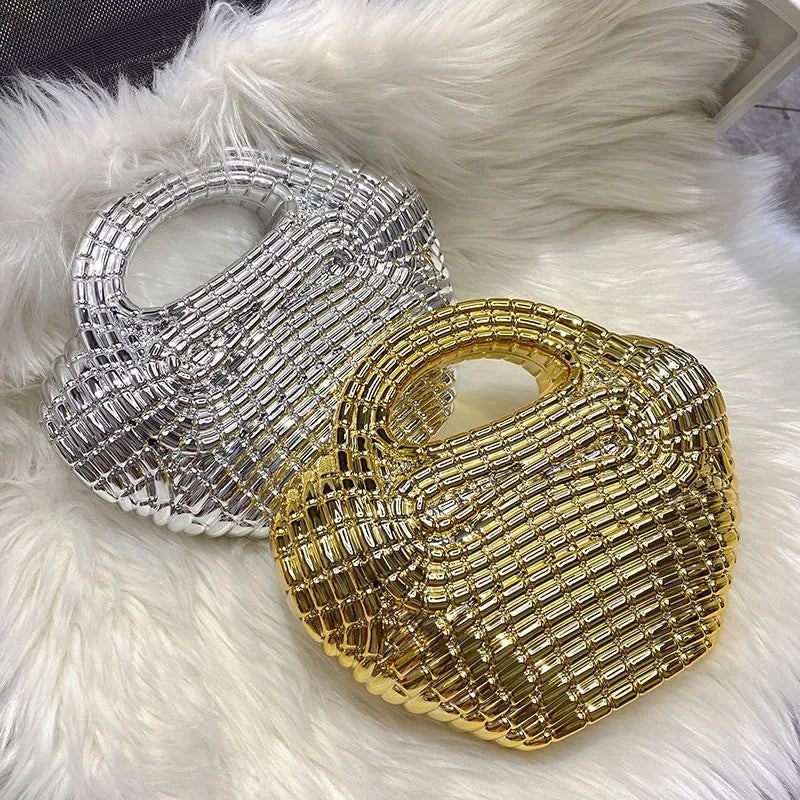 Crystal Beaded Heart Evening Bag