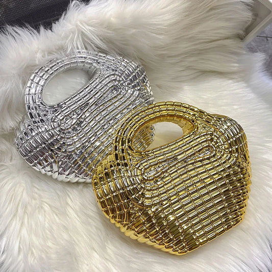 Crystal Beaded Heart Evening Bag