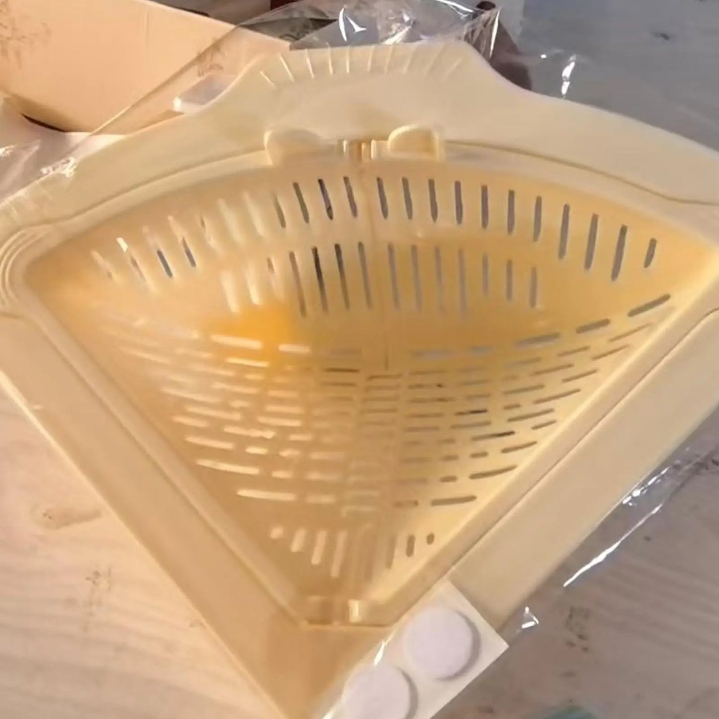Magnetic Silicone Sink Corner Strainer Basket