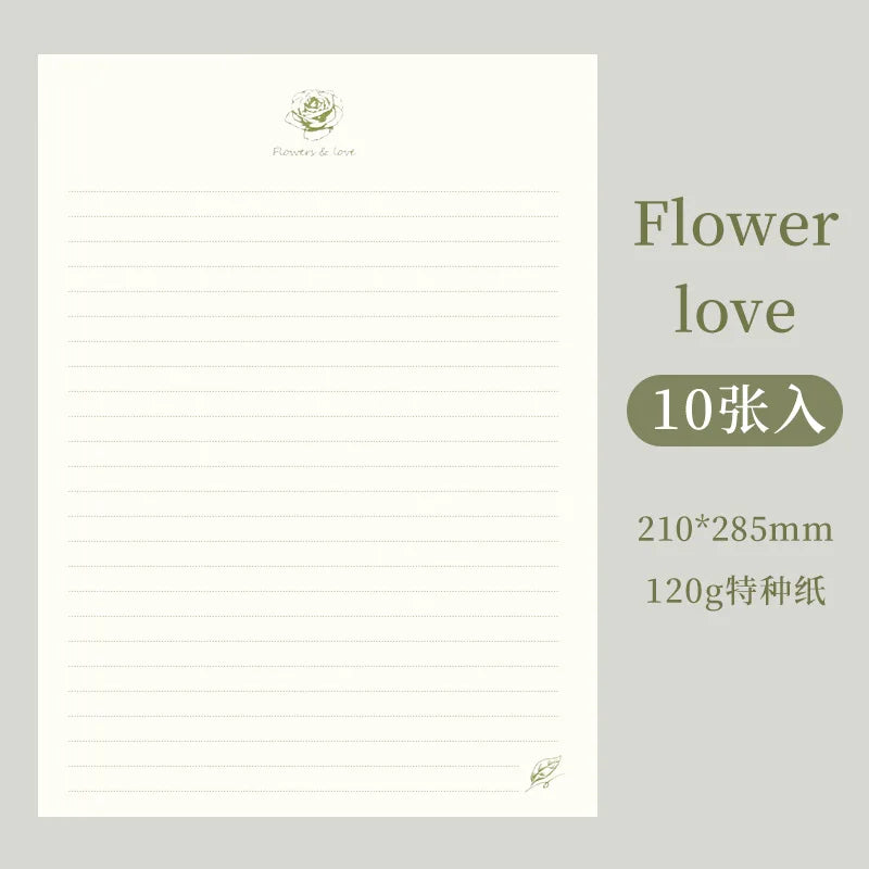 Artistic A4 Letter Paper with Premium Horizontal Lines