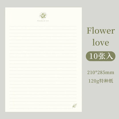 Artistic A4 Letter Paper with Premium Horizontal Lines