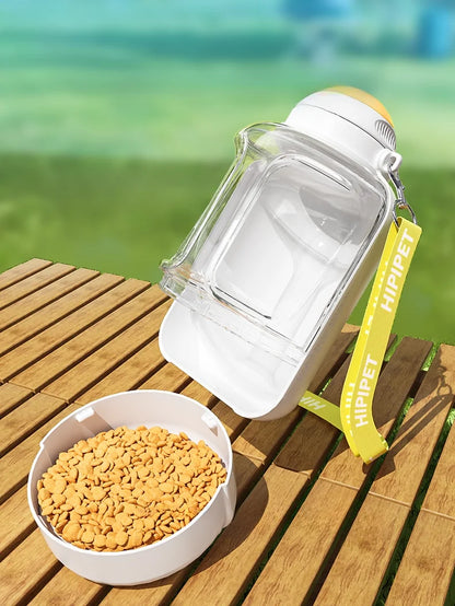 2-in-1 Portable Dog Water Bottle & Food Container