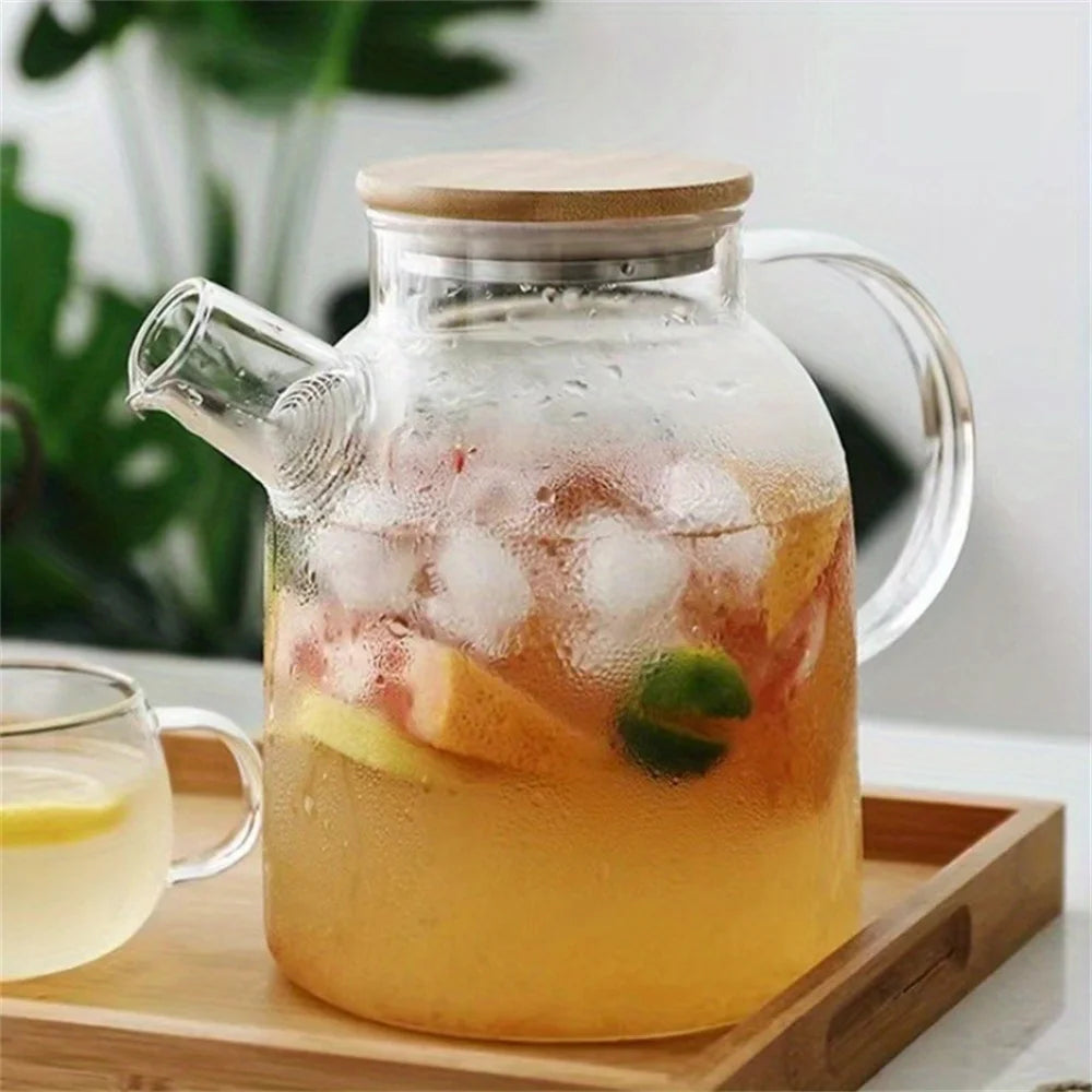 Large Capacity Heat-Resistant Glass Teapot