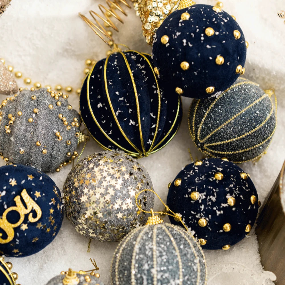 6-Piece Colourful Christmas Bauble Set