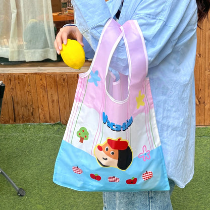 Cute Foldable Reusable Shopping Tote Bag