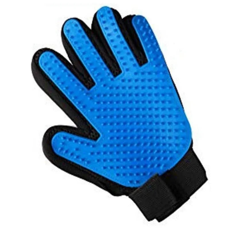 2-in-1 Pet Grooming Glove & De-Shedding Brush