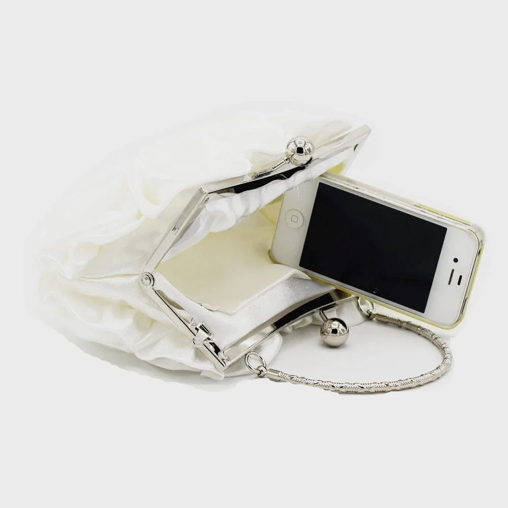 Rose Flower Evening Clutch Bag