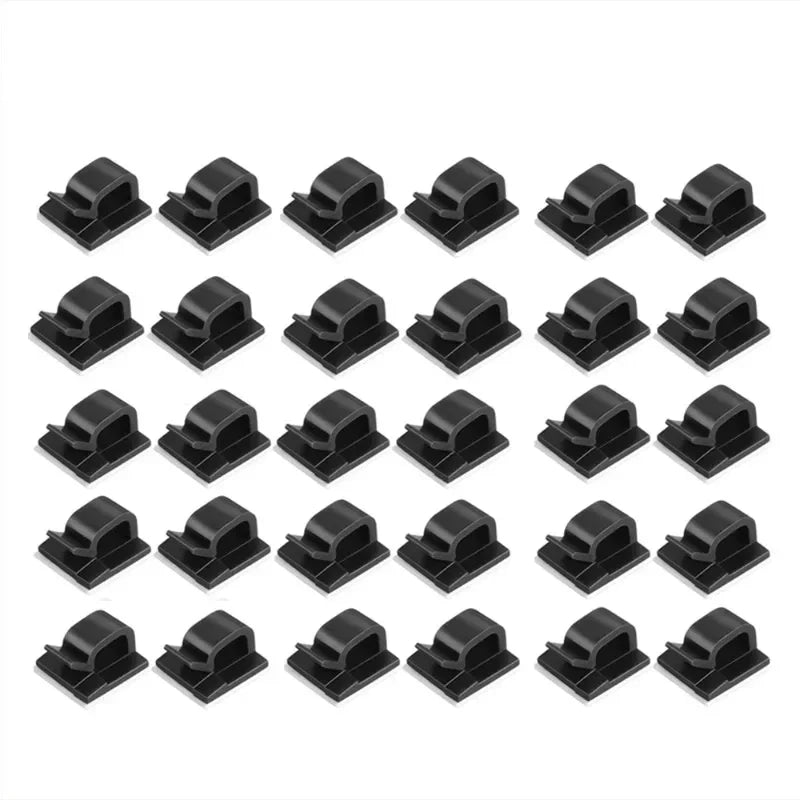Adhesive Cable Holder Clips – Self-Stick Wire Management Organisers