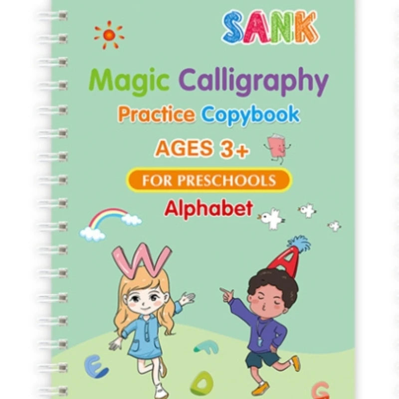 Kids Reusable Magic Practice Copybook with Disappearing Pen