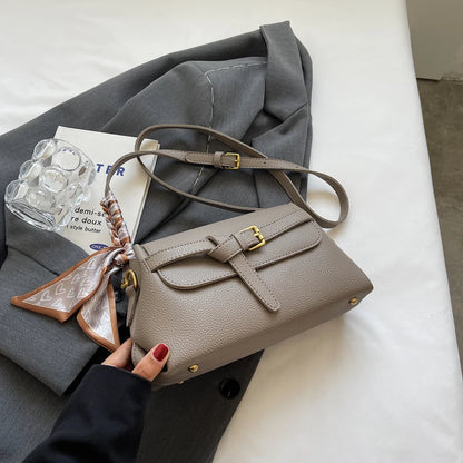 Women’s Lychee-Texture Crossbody Bag