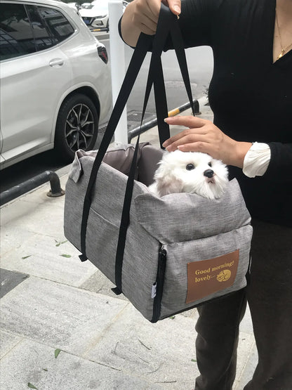 Travel Car Seat Carrier for Small Dogs & Cats