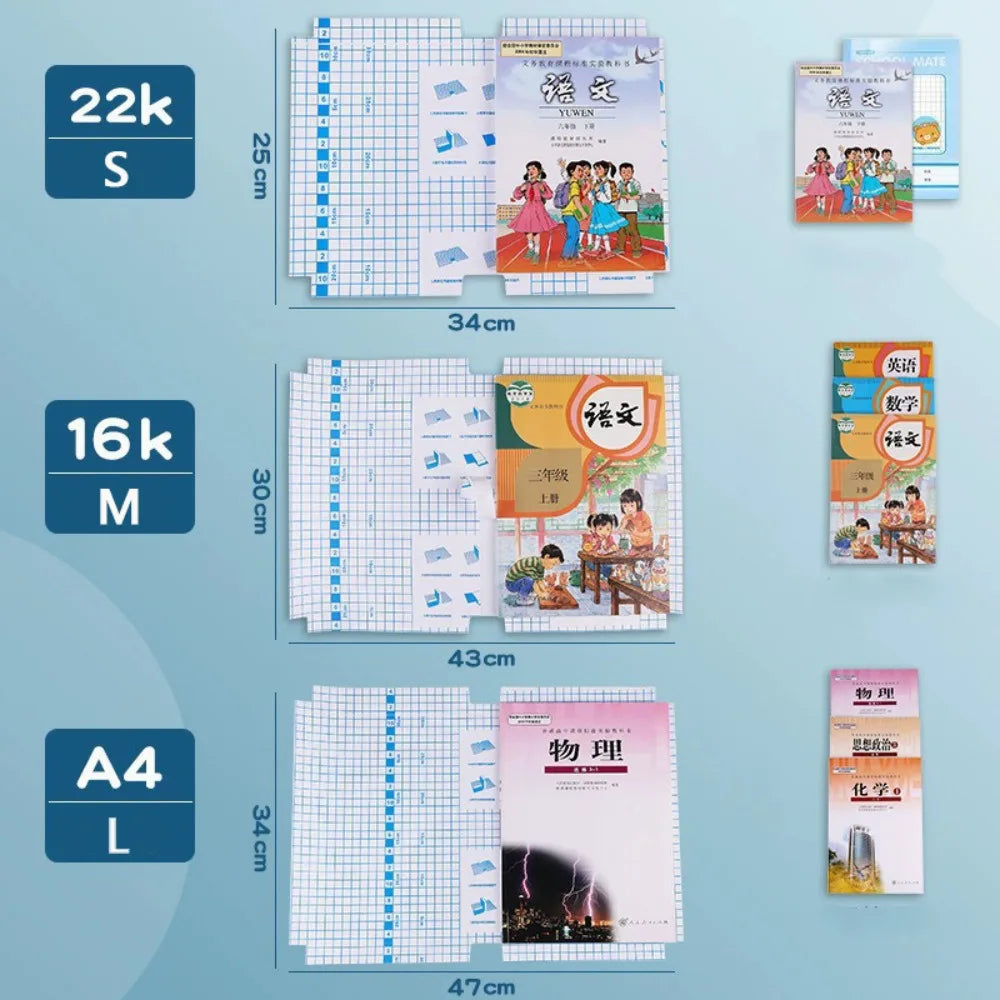 Transparent Waterproof Self-Adhesive Book Covers