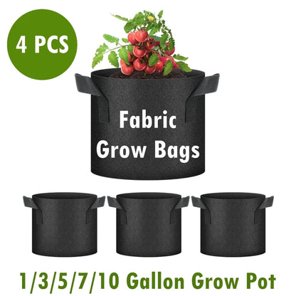 Fabric Grow Bags for Vegetables, Flowers & Herbs