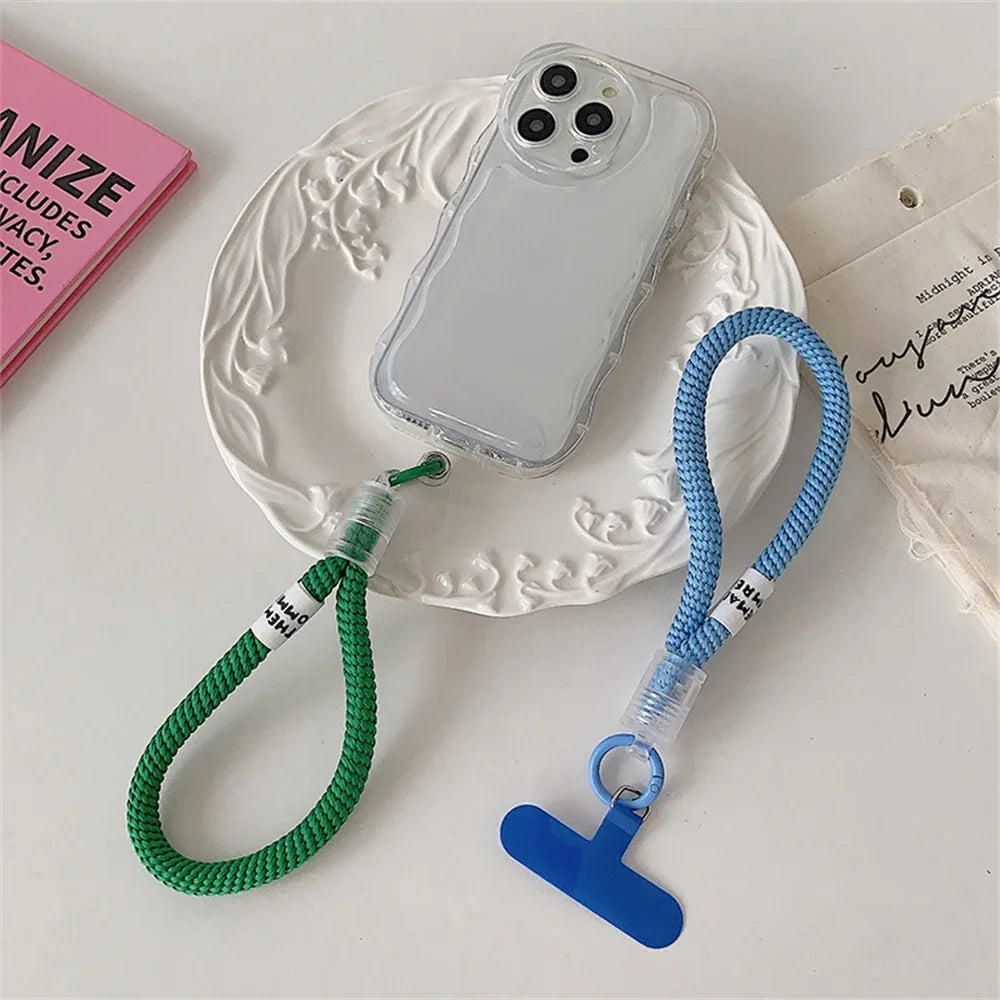 Stylish Braided Phone Lanyard Strap with Wrist Loop