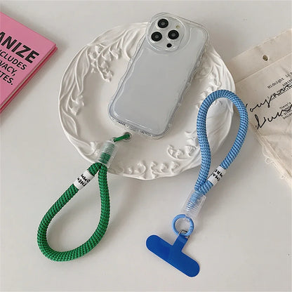 Stylish Braided Phone Lanyard Strap with Wrist Loop