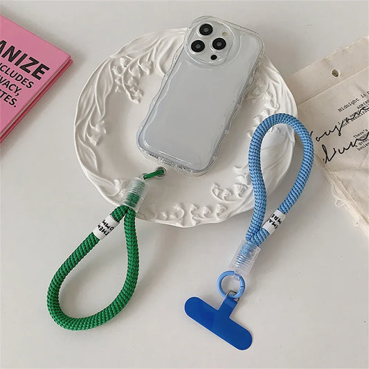 Stylish Braided Phone Lanyard Strap with Wrist Loop