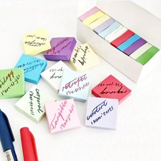 Colorful Self-Adhesive Sticky Notes for Office, School & Study