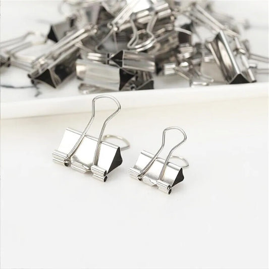 Silver Metal Binder Clips