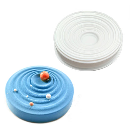 Water Droplet & Flame Texture Silicone Cake Mold