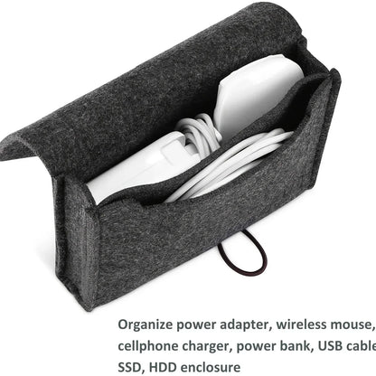 Felt Electronics Organizer Pouch