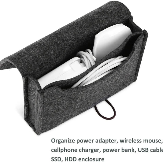 Felt Electronics Organizer Pouch