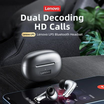 100% Original Lenovo LP5 Wireless Bluetooth Earbuds