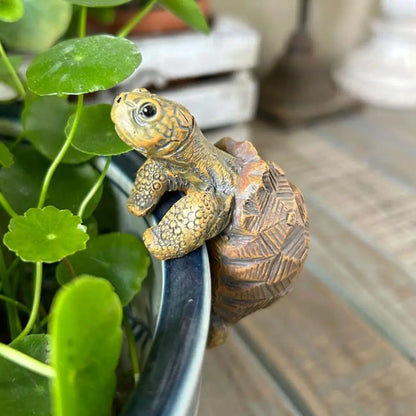Resin Turtle Plant Pot Hanger Ornament