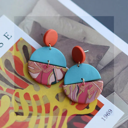 Art Floral Pattern Earrings