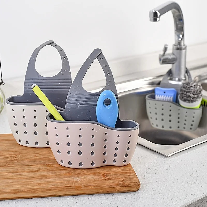 Double-Layer Sink Hanging Bag Rack