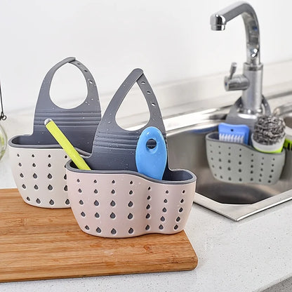 Double-Layer Sink Hanging Bag Rack