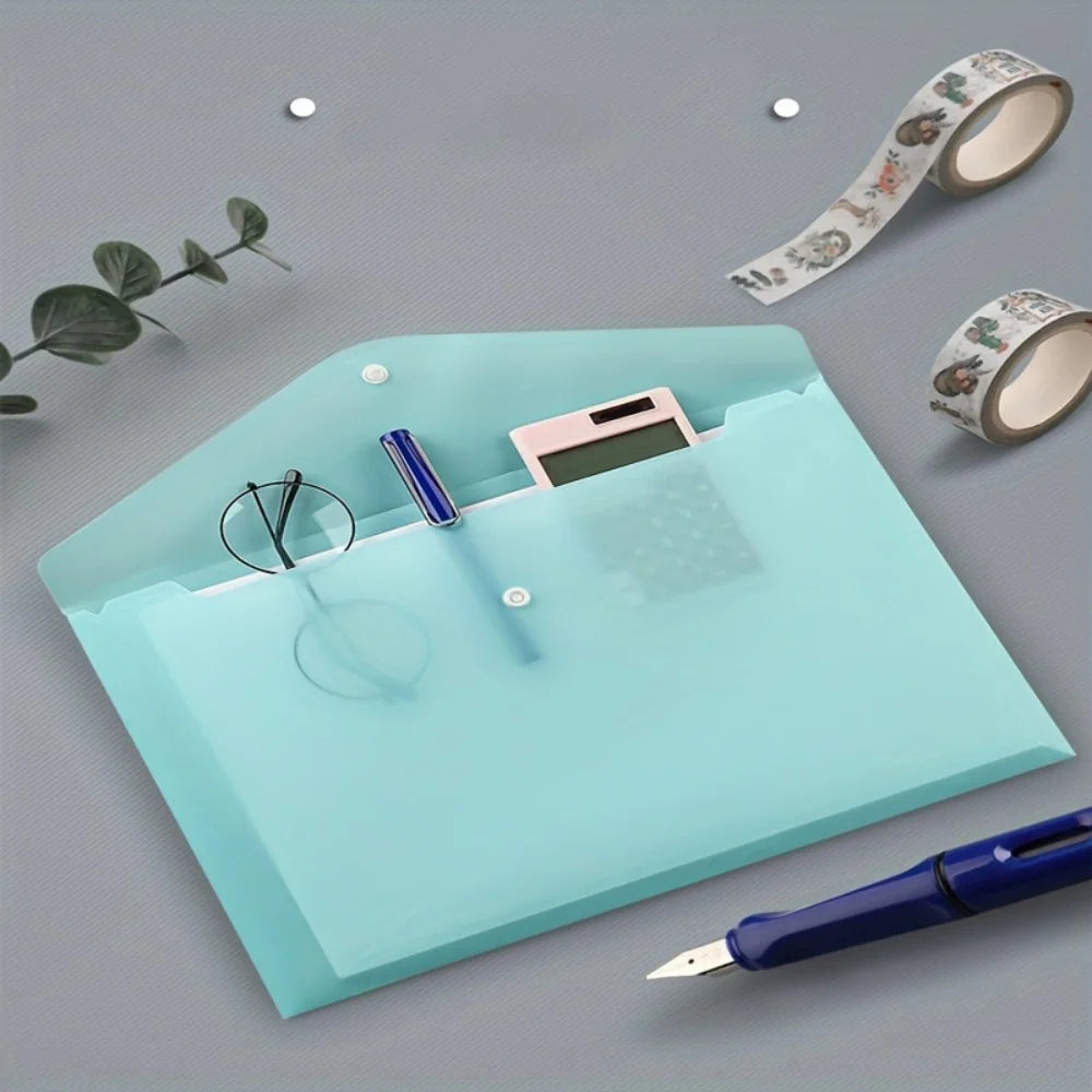 A4 Transparent Waterproof Document Folder Set