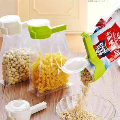 Pour Spout Food Storage Bag Clips