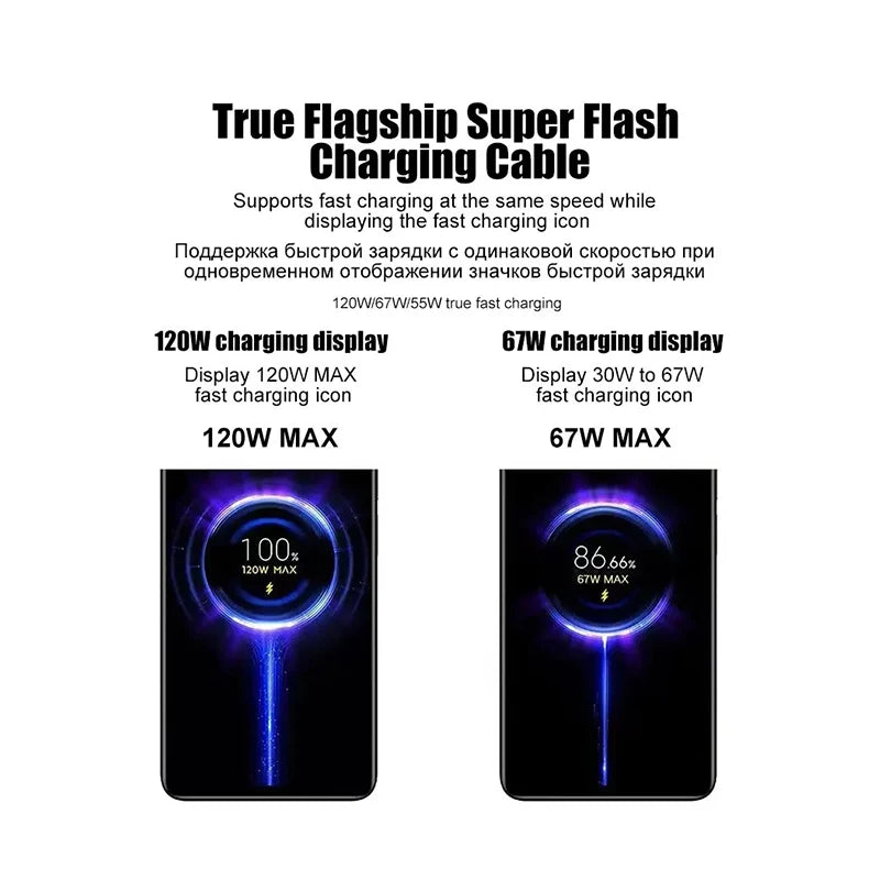 Xiaomi 6A USB Type-C Turbo Fast Charging Cable