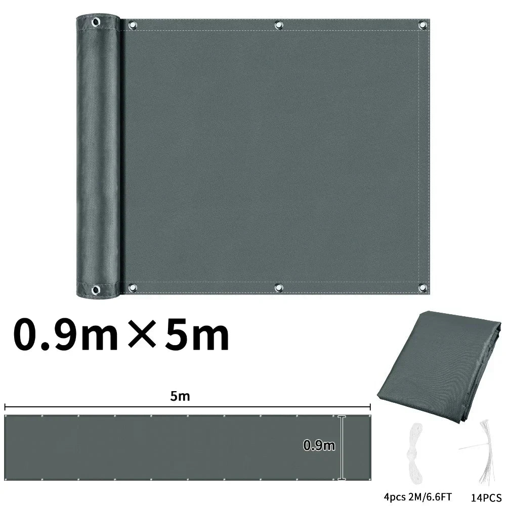 Waterproof Balcony Privacy Screen Cover