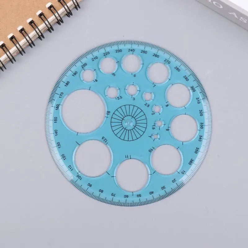 Geometric Circle Drawing Template Ruler
