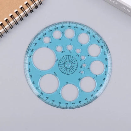 Geometric Circle Drawing Template Ruler