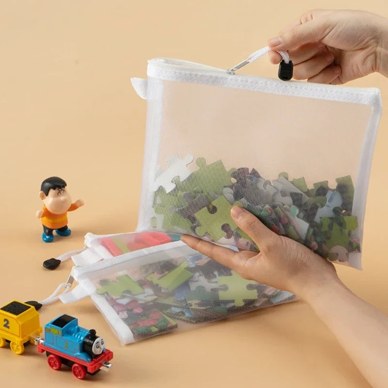 Mesh Zipper Storage Pouches