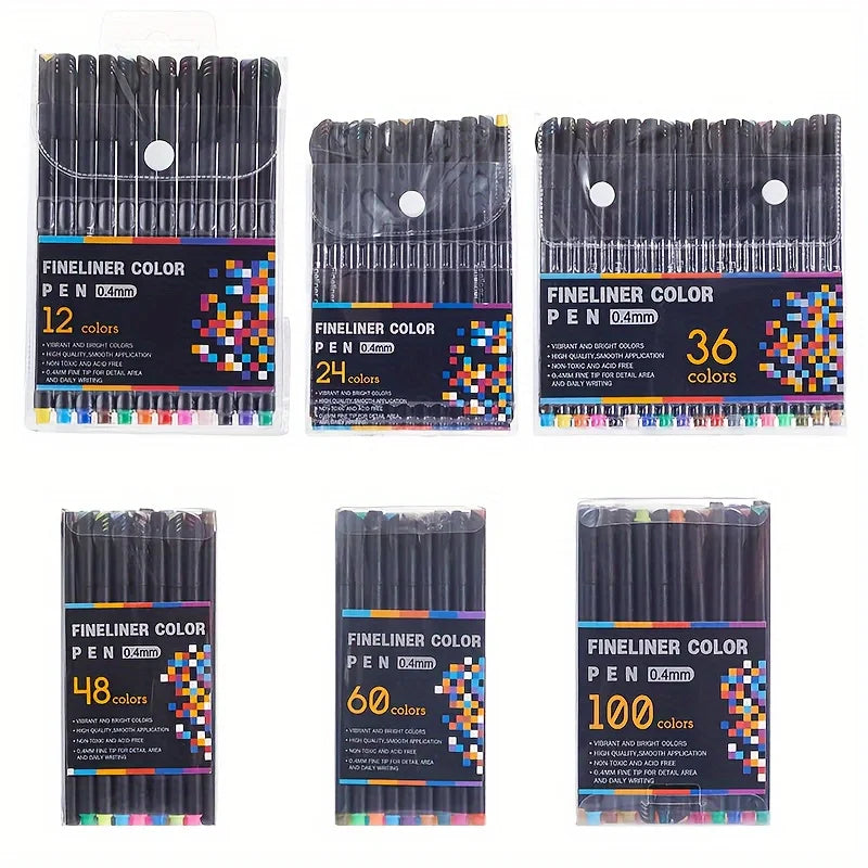Colourful Line Drawing Pen Set