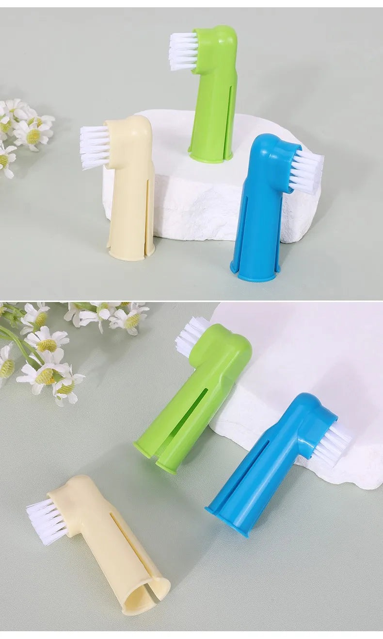 Dog & Cat Oral Care Toothbrush Kit with Finger Brush
