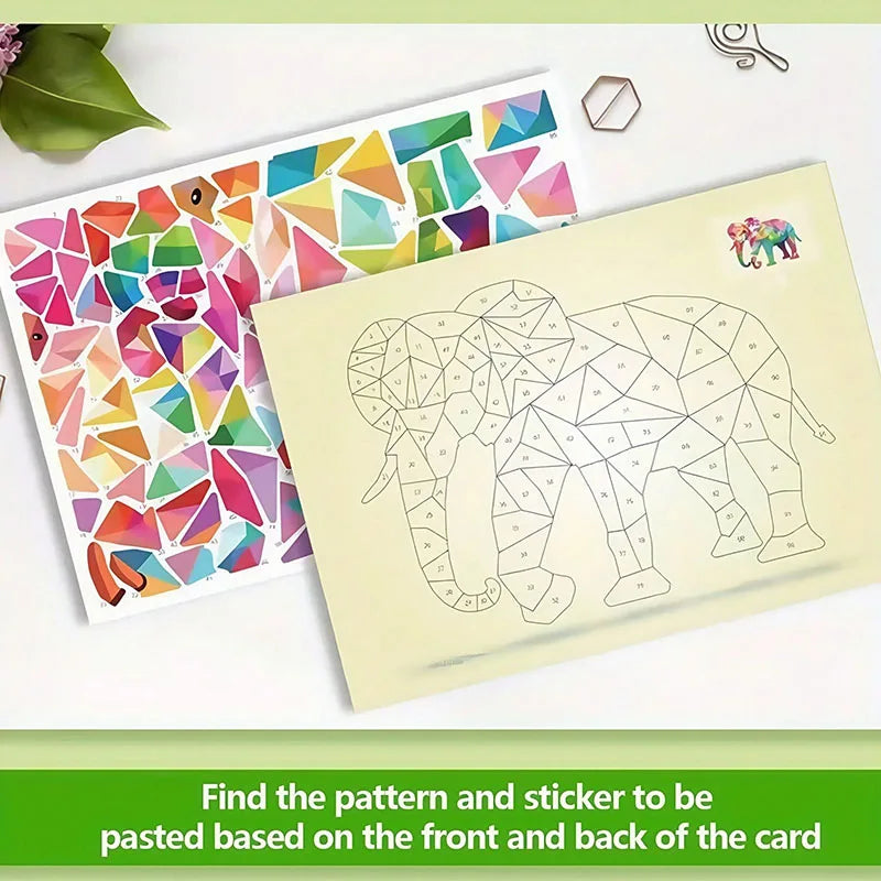 3D Animal Puzzle Sticker Book