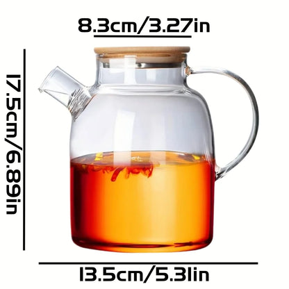 Large Capacity Heat-Resistant Glass Teapot