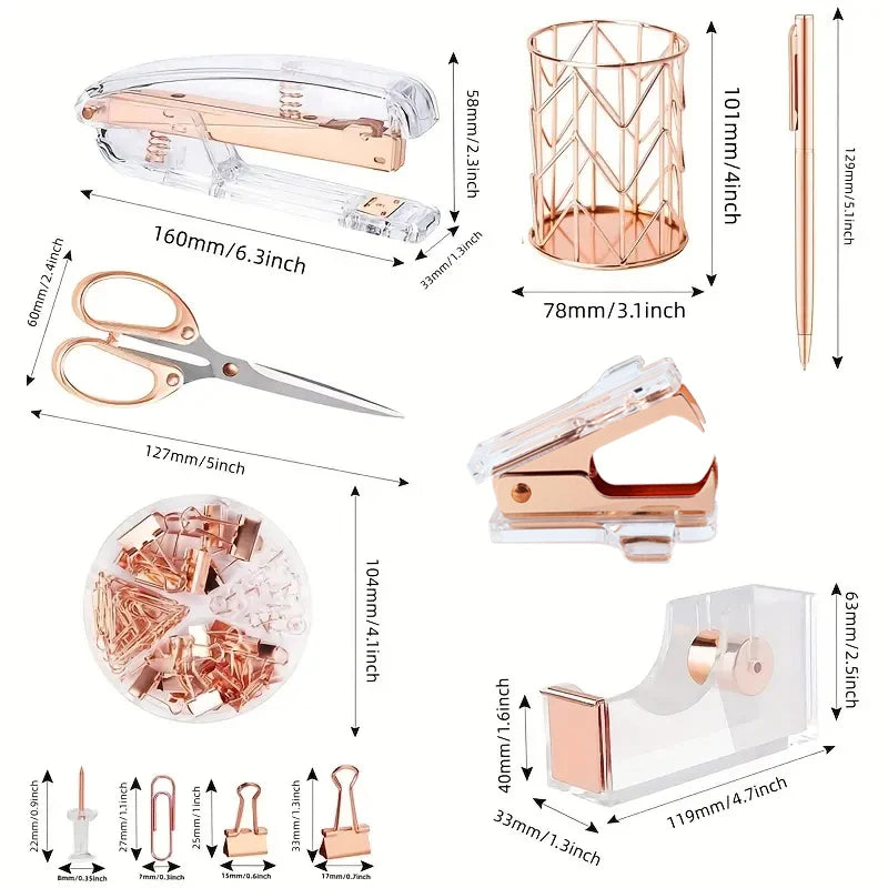Luxury Acrylic Office Desk Set