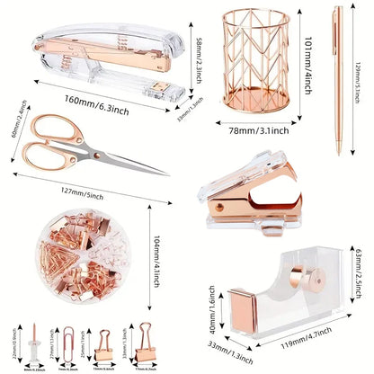 Luxury Acrylic Office Desk Set
