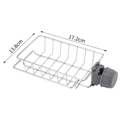 Kitchen Sink Faucet Sponge & Soap Organizer Rack