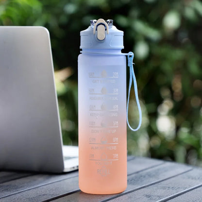 Sports Water Bottle with Time Marker