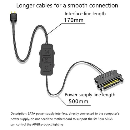 AR-1 5V ARGB Controller Cable