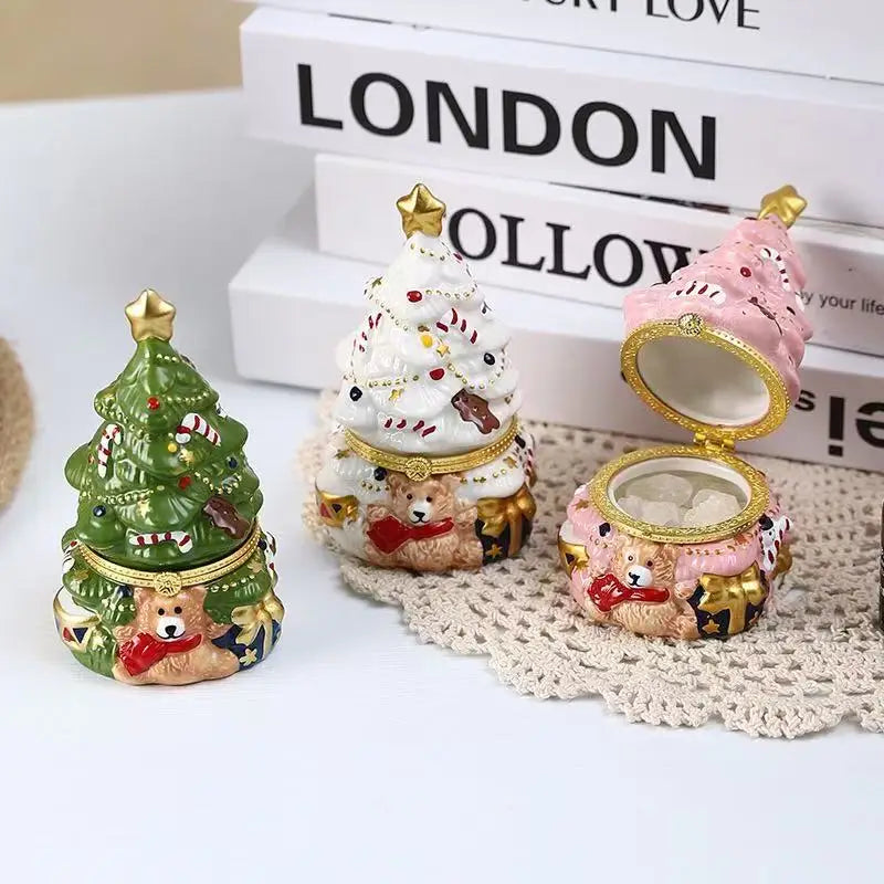 Christmas Tree Jewellery Trinket Box
