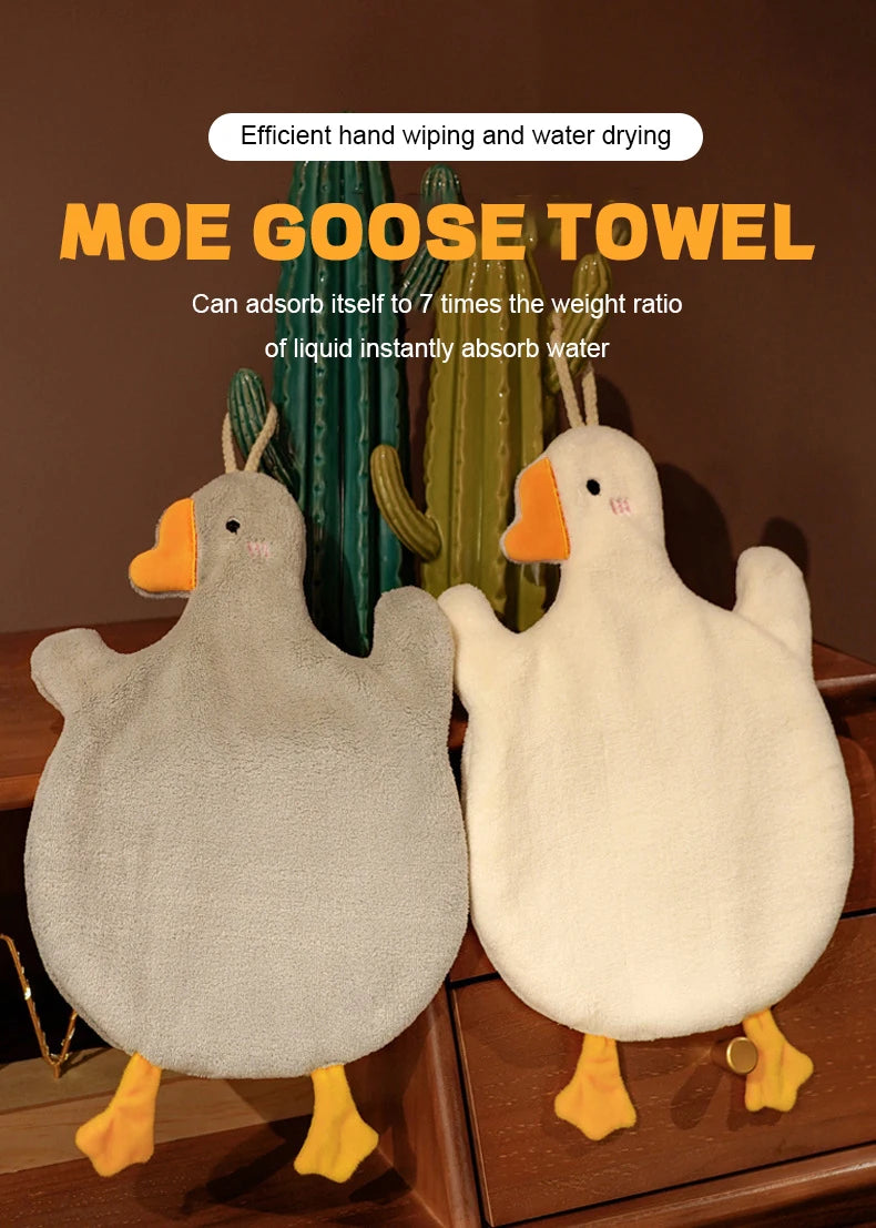 Cartoon Goose Hanging Hand Towel