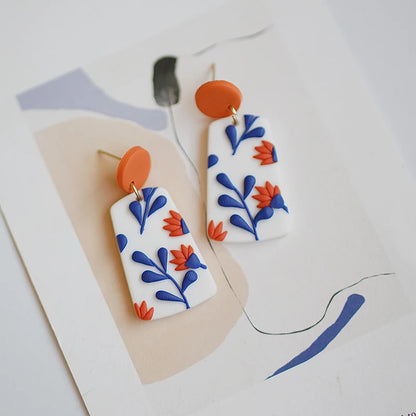 Classic Bohemiam Drop Bright Color Earrings