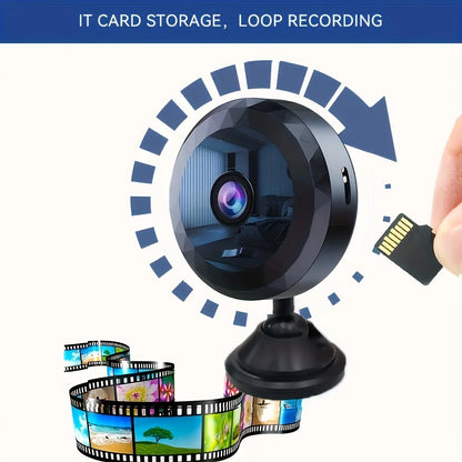Mini WiFi Security Camera with Night Vision & Motion Detection